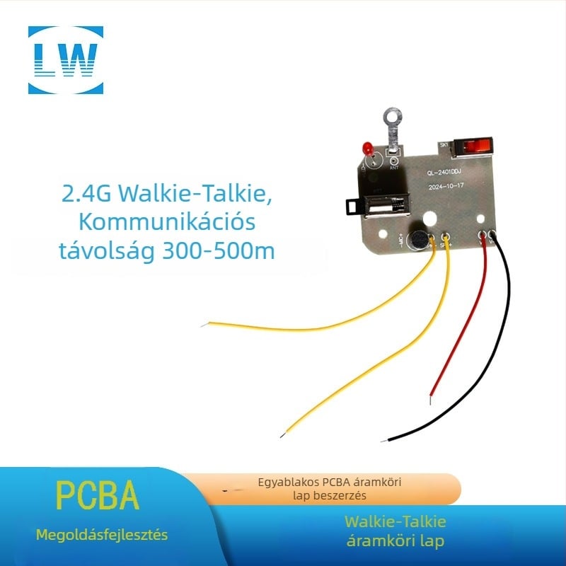 Gyerekeknek szóló interkom PCB, 462MPCBA, 300–500 m hatótávolság, teljes készlet