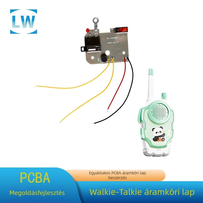 Gyerekeknek szóló interkom PCB, 462MPCBA, 300–500 m hatótávolság, teljes készlet