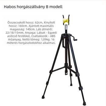 Állítható teleszkópos, hordozható horgászbot-állvány hosszú botokhoz, hagyományos bot-tripod, bot-tartó