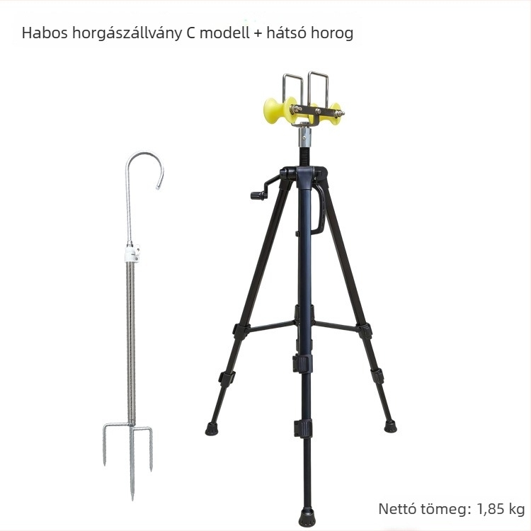 Állítható teleszkópos, hordozható horgászbot-állvány hosszú botokhoz, hagyományos bot-tripod, bot-tartó