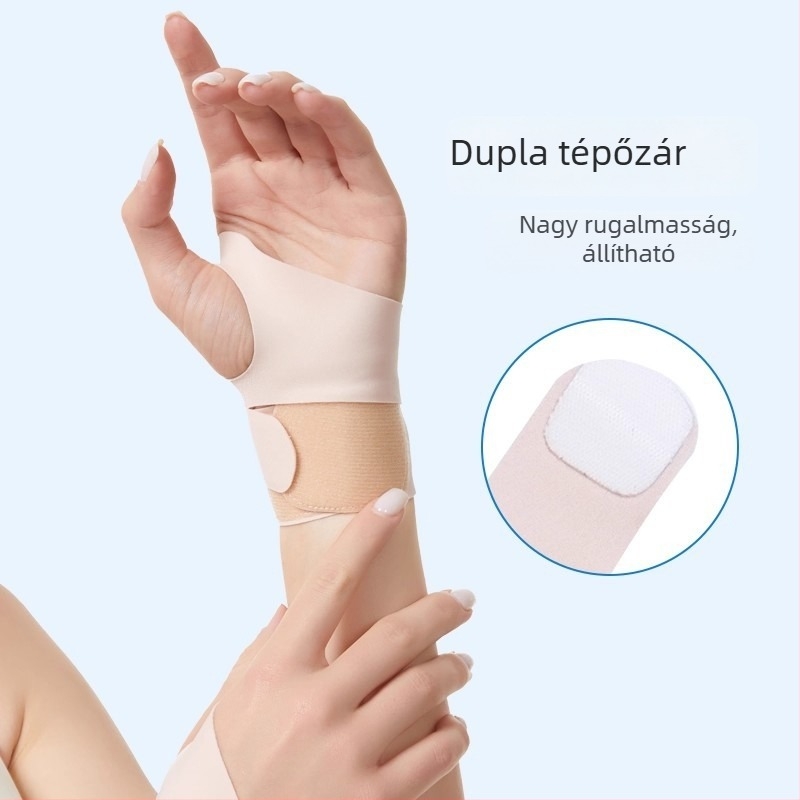Nagyujj ínhüvely védő, vékony csuklóra illeszkedő rögzítő, csukló immobilizáló, egérhasználathoz nagyujj védőhüvely