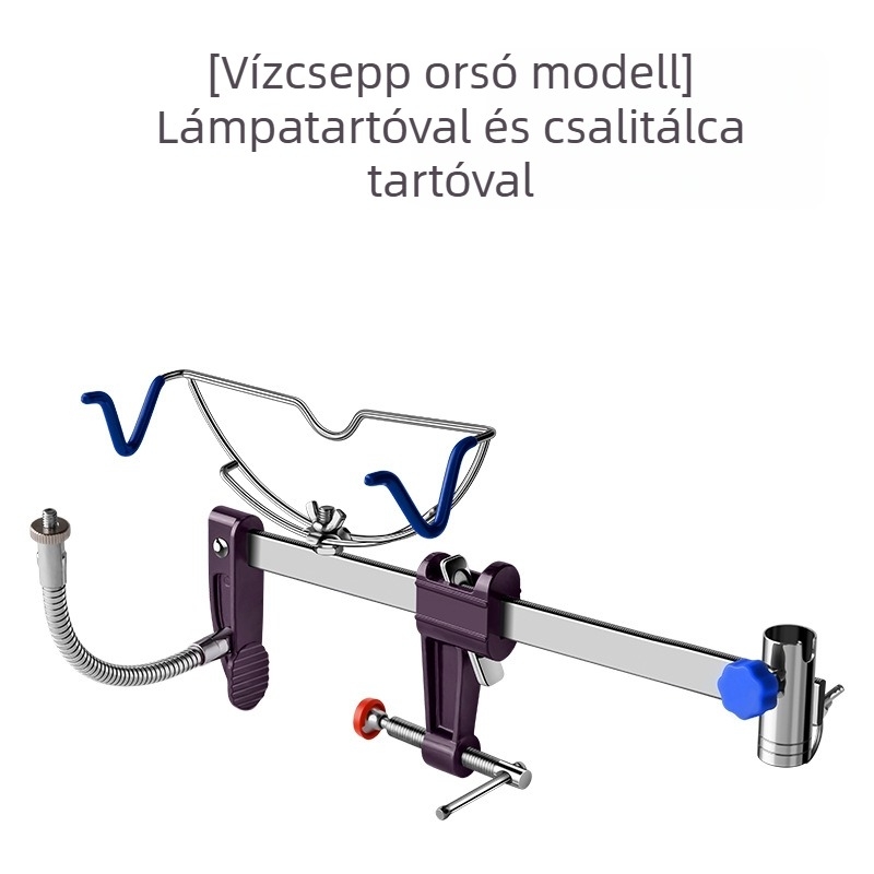 Állítható teljesen fémből készült raft horgászbot-tartó, többirányú forgatással és összehajtható rögzítővel, horgászathoz hídon, rafton, csónakon és a tengeren