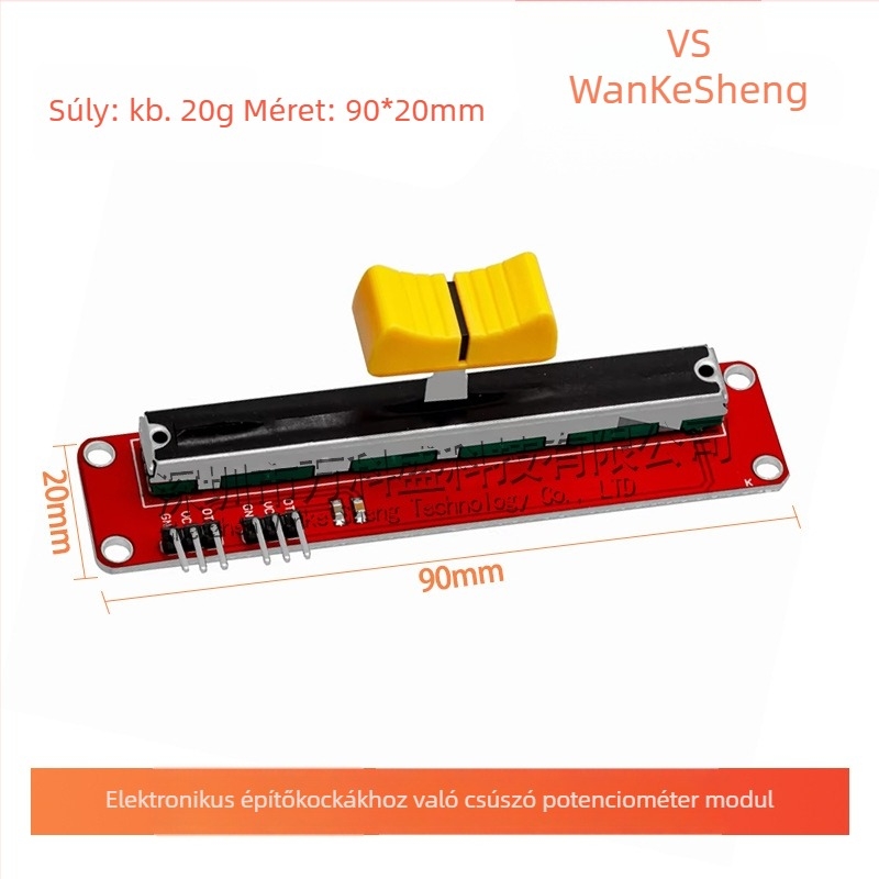 Csúszó potenciométer modul elektronikus építőelemekhez