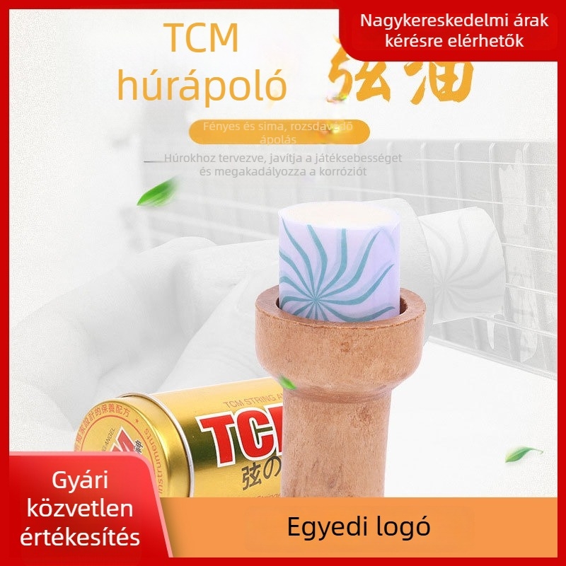 TCM húrvédő olaj – fényes felület gitárhoz, erhuhoz és Yangqinhez, rozsdamentes acélmagos húrok védelme