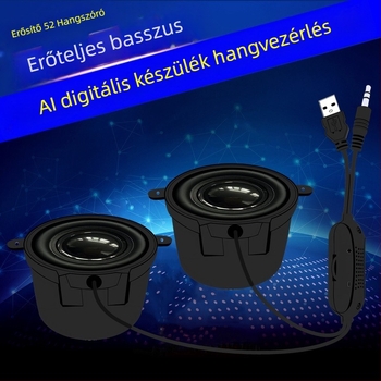 Jinggeyuan 52 Mini hangszóró erősítő USB 5V tápegység digitális intelligens hang 4 ohm 3W számítógépes hangszóró