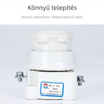 Zhenghao RL1-60 kerámiás spirálos biztosítótámasz, 60A, 500V