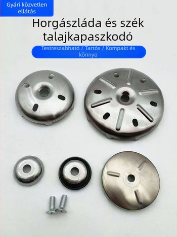 Csavaros talp halászdobozokhoz és székekhez, 40-120 mm lábakkal, univerzális kiegészítő a halászathoz, vastag műanyag bevonatú fogás