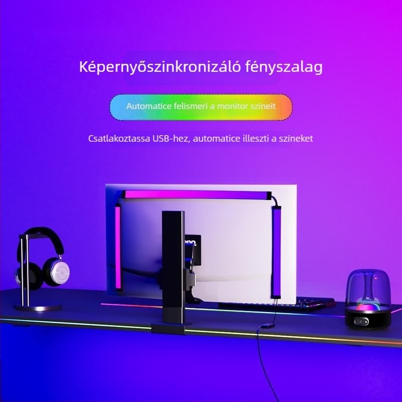 RGB monitor környezeti fénycsík képernyő-szinkronizációval
