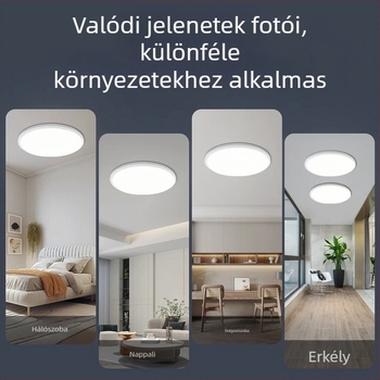 Teljesen zárt LED mennyezeti lámpa, ultra vékony, modern minimalista stílusban, hálószoba, erkély és fürdőszoba számára, szemvédő fény, körkörös fő fény