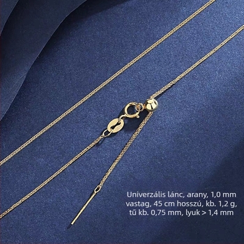 925 ezüstből készült nyaklánc Chopard-stílusú lánccal, kulcscsont-nyaklánc DIY kis lyukkal, gyöngyös és gyöngyökkel díszített lánc