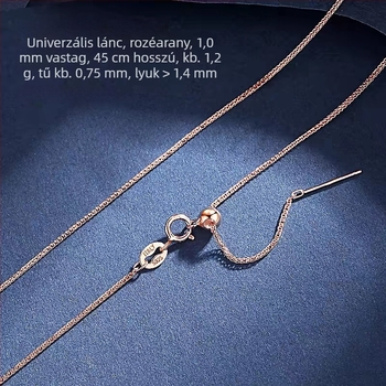 925 ezüstből készült nyaklánc Chopard-stílusú lánccal, kulcscsont-nyaklánc DIY kis lyukkal, gyöngyös és gyöngyökkel díszített lánc