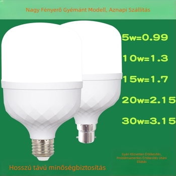 Műanyag LED gömbizzó, 20W, 1000 lm, 180° fénysugár, 220V, IP20, E27/B22, modell QSZS-0001