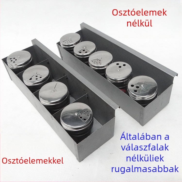 Kereskedelmi fűszeres doboz függő fűszerállvánnyal faszenes kültéri grillsütőhöz – rendkívül erős kiegészítő