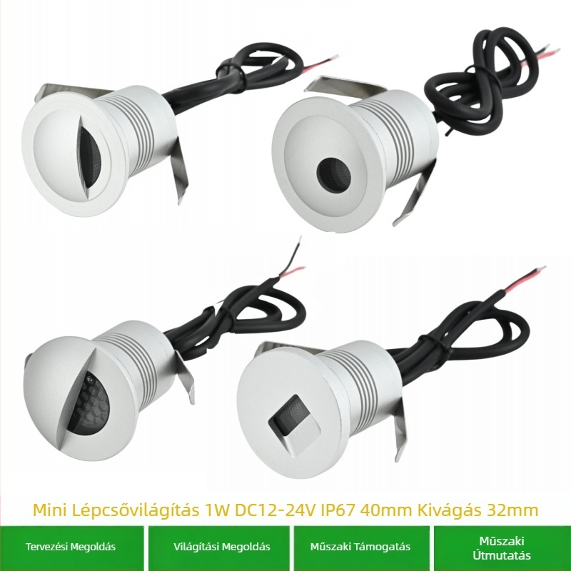 LED földalatti világítás, 45 mm-beépített padló világítás, kültéri vízálló spotlámpa a kerthez, 3W tájvilágítás