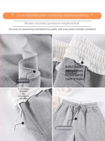 Női sárga laza sportnadrág magas derékkal, drapírozott rész, laza szabású, egyenes és széles szárú, Lulu-stílusban, tavasz–ősz