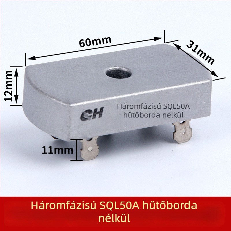 Háromfázisú híd-egyenirányító SQL50A1000V SQL5010 szélerőműhöz radiátorral