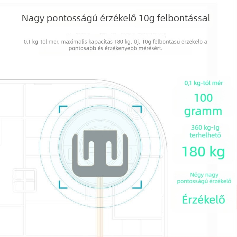 Okos testzsírmérő mérleg Bluetooth-kapcsolattal - Digitális otthoni használatra