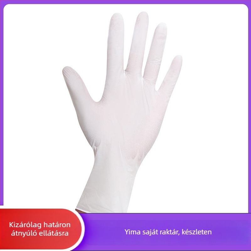 Egyszer használatos kompozit nitril PVC kesztyűk, vízállóak és tartósak, otthoni tisztításra, edények mosására és cateringre