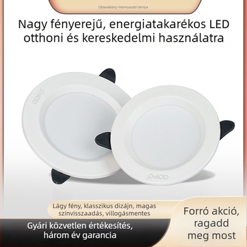 GOPO A6LED beépített LED downlight, 5W–24W, kereskedelmi és irodai világítás