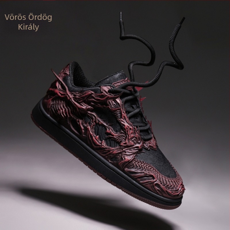 Wukong Vörös Démon Király férfi tornacipő, 2026 nyár, kínai stílusú casual sneaker, alacsony profil