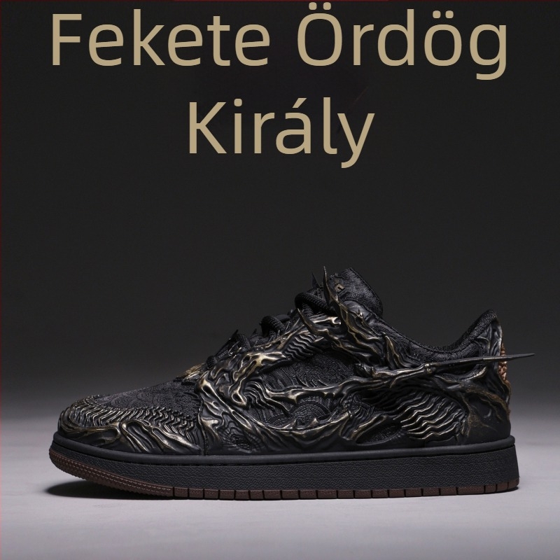 Wukong Vörös Démon Király férfi tornacipő, 2026 nyár, kínai stílusú casual sneaker, alacsony profil