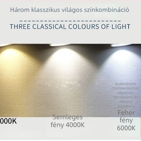Ultra vékony LED panel beépített, folyosóhoz és nappalijához, antiglare, fő világítás nélkül, 75 mm-es kivágás