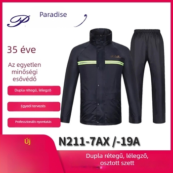Paradise esőkabát készlet N211-7AX, dupla rétegű kültéri poncsó esőkabát reklám dizájn
