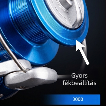 Spinningorsó fémmaggal, hosszú dobásokhoz tengeri horgászathoz és műcsalikhoz