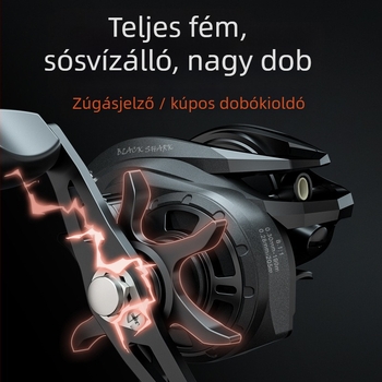 Teljesen fém spinningorsó tengeri horgászathoz, hosszú dobásokhoz, mély spóllal
