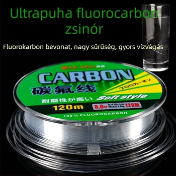 Yaoxin fluorkarbons horgász damil, 120 m, fő damil, rendkívül lágy és kopásálló