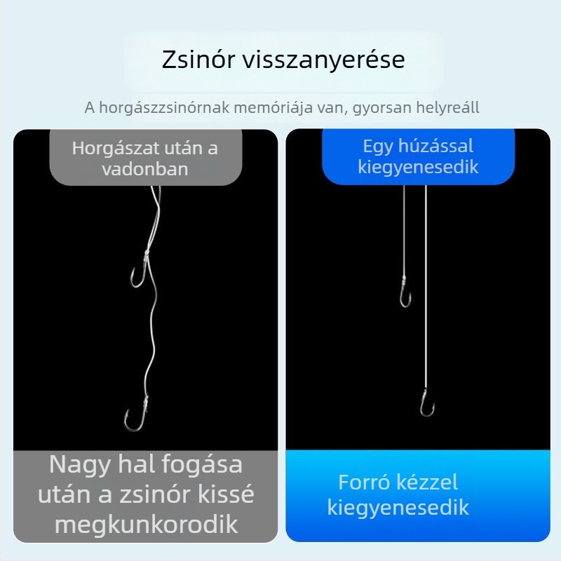 Süllyedő fő damil tengeri horgászathoz, rendkívül puha, kiváló minőségű vezető damil