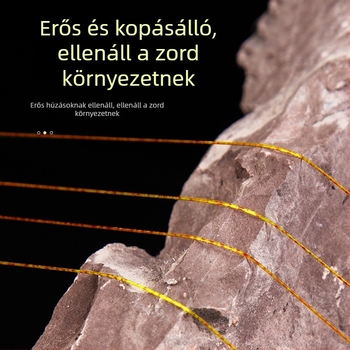 Arany pöttyös nylon horgász zsinór, fő- és vezető zsinór, 100 m