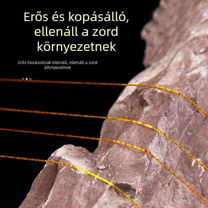 Arany pöttyös nylon horgász zsinór, fő- és vezető zsinór, 100 m