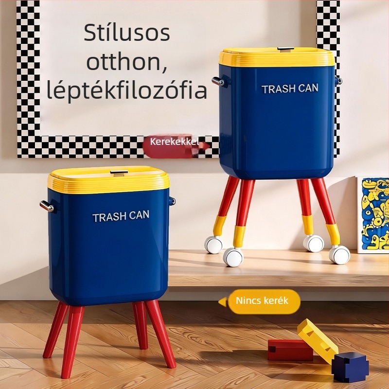 Konyhai kuka kerékkel, nagy kapacitású (12 L+), ergonómikus kialakítás, luxus megjelenés, nyomófedél