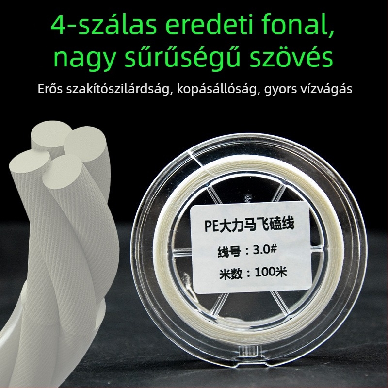 Shihe PE horgász damil, 100 m, 15 kg teherbírás, tilápia számára, harapás elleni