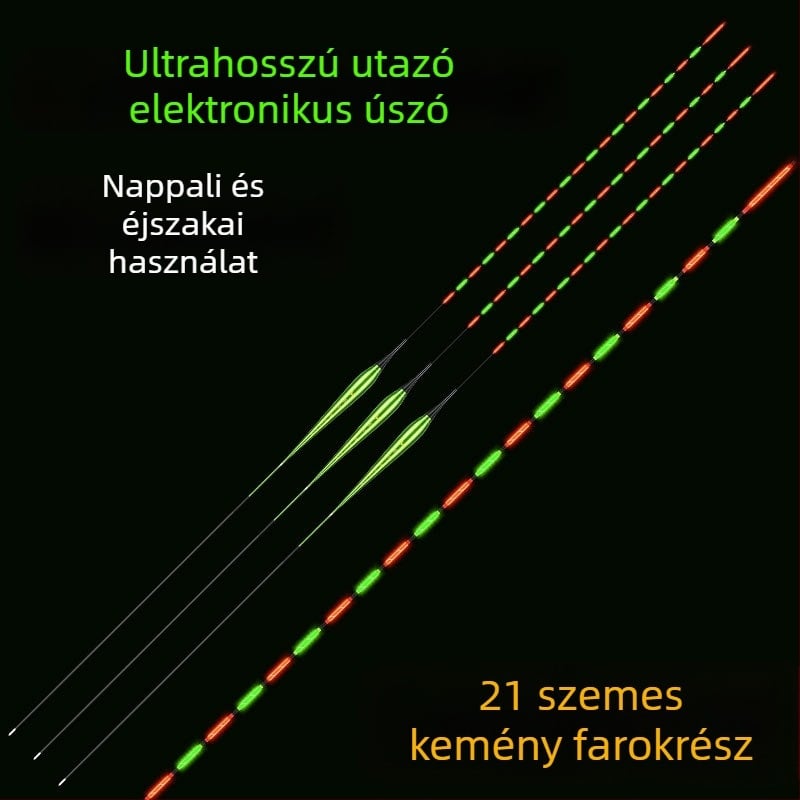 Hosszú mélyvízi világító úszó nappal és éjjel, meghosszabbított merev véggel