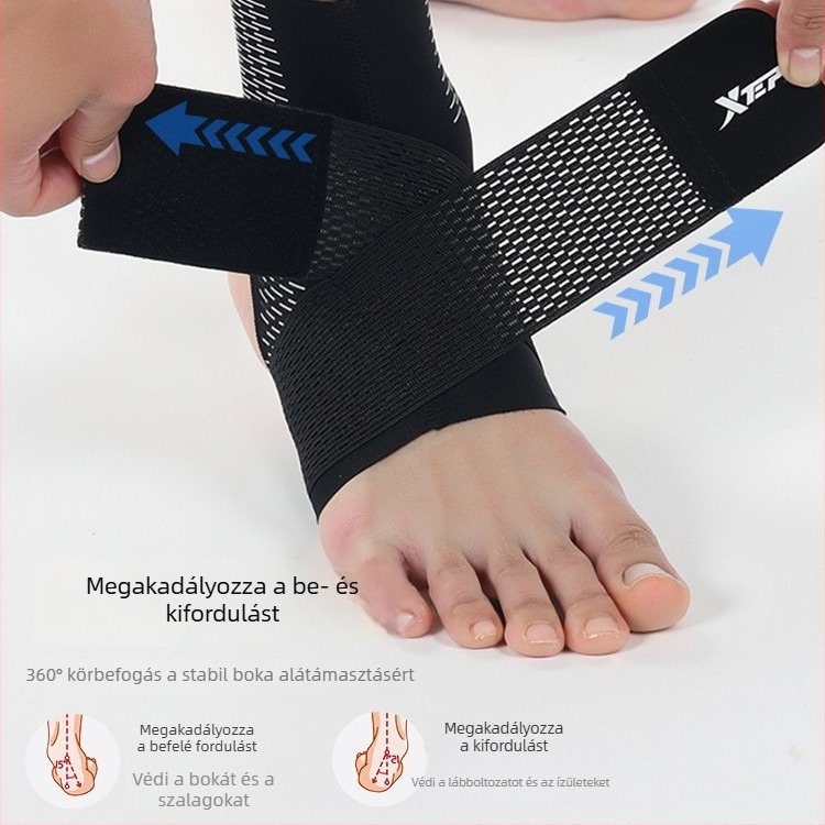 Xtep sport bokavédő, anti-sprain védelem, professzionális rándulás utáni rehabilitációs bandázs, futáshoz és futballhoz, bokaízületi védő