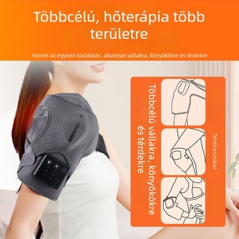 Csillag alakú fűtött vállpárna háromfokozatú fűtéssel, újratölthető váll- és nyakmasszírozó