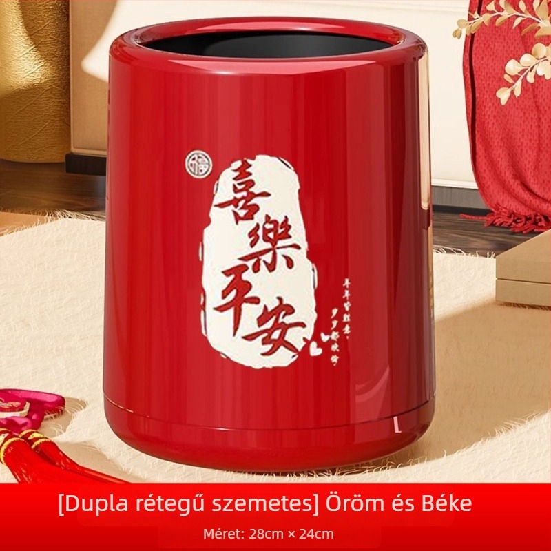 Háztartási szemetes, 2025-ös új modell, nagy kapacitás, elegáns kialakítás, nappali, hálószoba és fürdőszoba