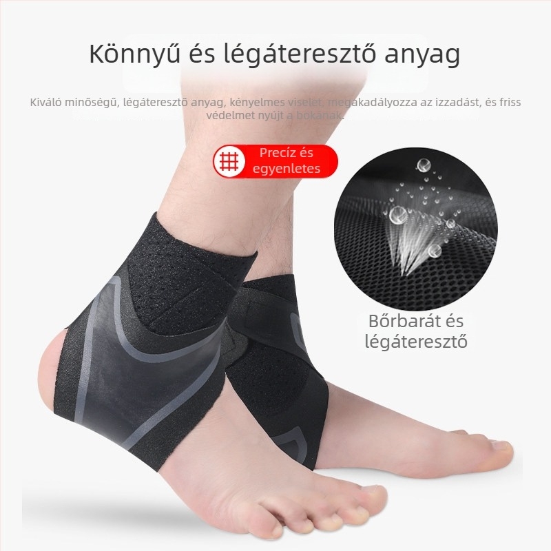 Rugalmas bokavédő, kényelmes és lélegző, nem szorít, mindennapi sétákhoz, edzéshez és sporthoz, bokaficam elleni védelem