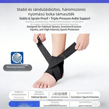 Sport bokaortézis rándulás fixálására, professzionális boka-támasz férfiak és nők számára, ízületi bokaortézis