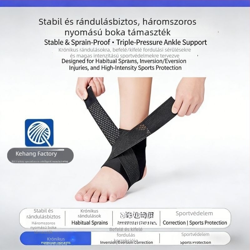 Sport bokaortézis rándulás fixálására, professzionális boka-támasz férfiak és nők számára, ízületi bokaortézis
