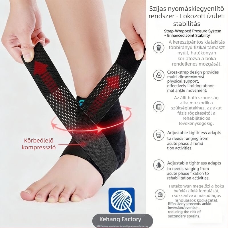 Sport bokaortézis rándulás fixálására, professzionális boka-támasz férfiak és nők számára, ízületi bokaortézis