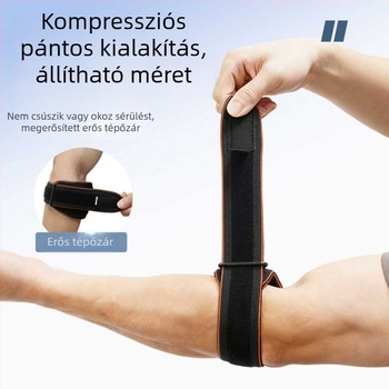 Uniszex csukló-kompressziós mandzsetta sporthoz és edzéshez — könyökízület támogatása tenisze, tollaslabdázásra, kosárlabdára és golfhoz