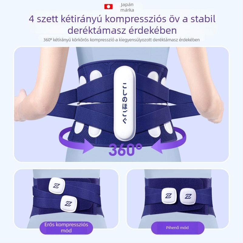 Orvosi deréktámasztó öv gerincsérvre, derékizomok megterhelésére és hátfájásra, derék támasz, uniszex