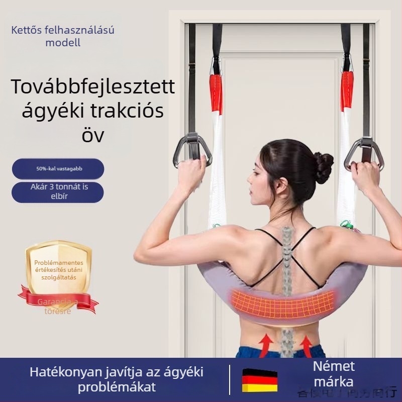 Ágyéki trációs öv a derék támogatására és gerinc nyújtására, otthoni használatra, nyaki trakciós szalag