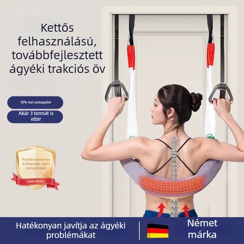 Ágyéki trációs öv a derék támogatására és gerinc nyújtására, otthoni használatra, nyaki trakciós szalag