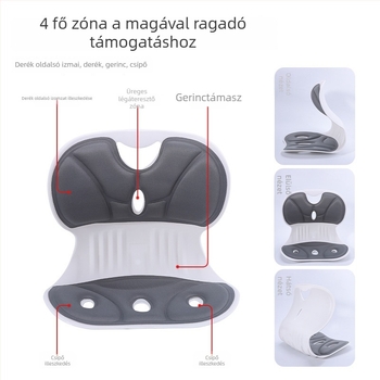 Diákok számára ergonomikus deréktámasztó párna a helyes üléspozíció érdekében, irodai szék deréktámasz hosszú ülésekhez