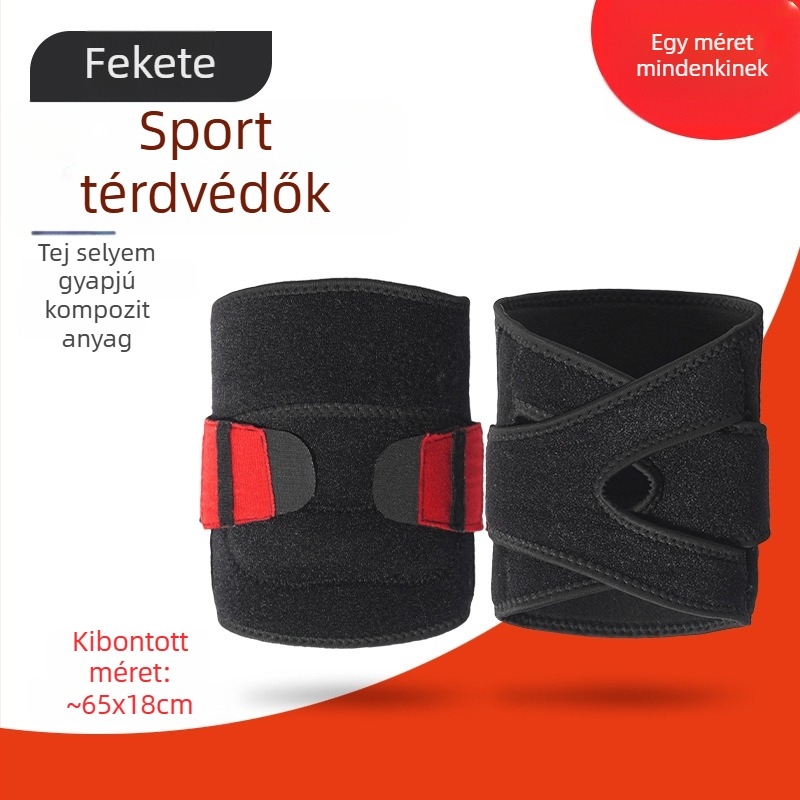 Sport- és fitnesz térdvédők nőknek és férfiaknak, ízületi melegítés, csúszásmentes térdtámogatás kerékpározáshoz