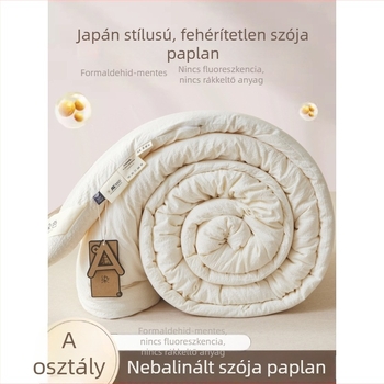 Nyers pamutból készült waffel szövésű dunyha, színezékmentes, szója rosttöltettel, antibakteriális, minden évszakra.